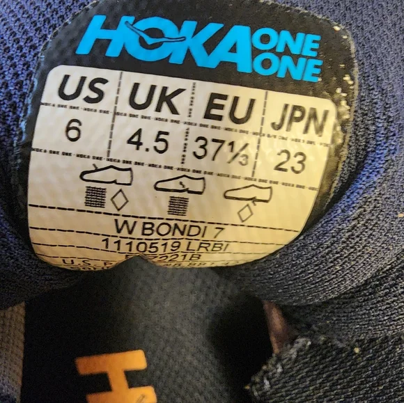 Hoka One on One Womens Bondi  Gray Running Shoes Sneakers Size 6w - Picture 6 of 6